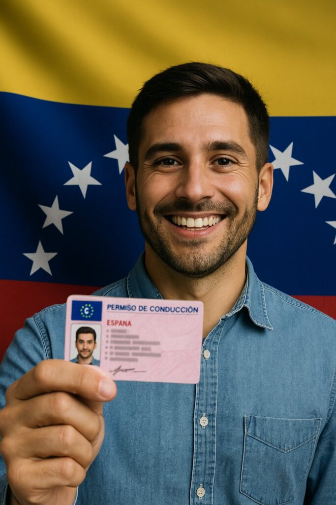 Aqui tienes el Canje de licencia venezolana en España​